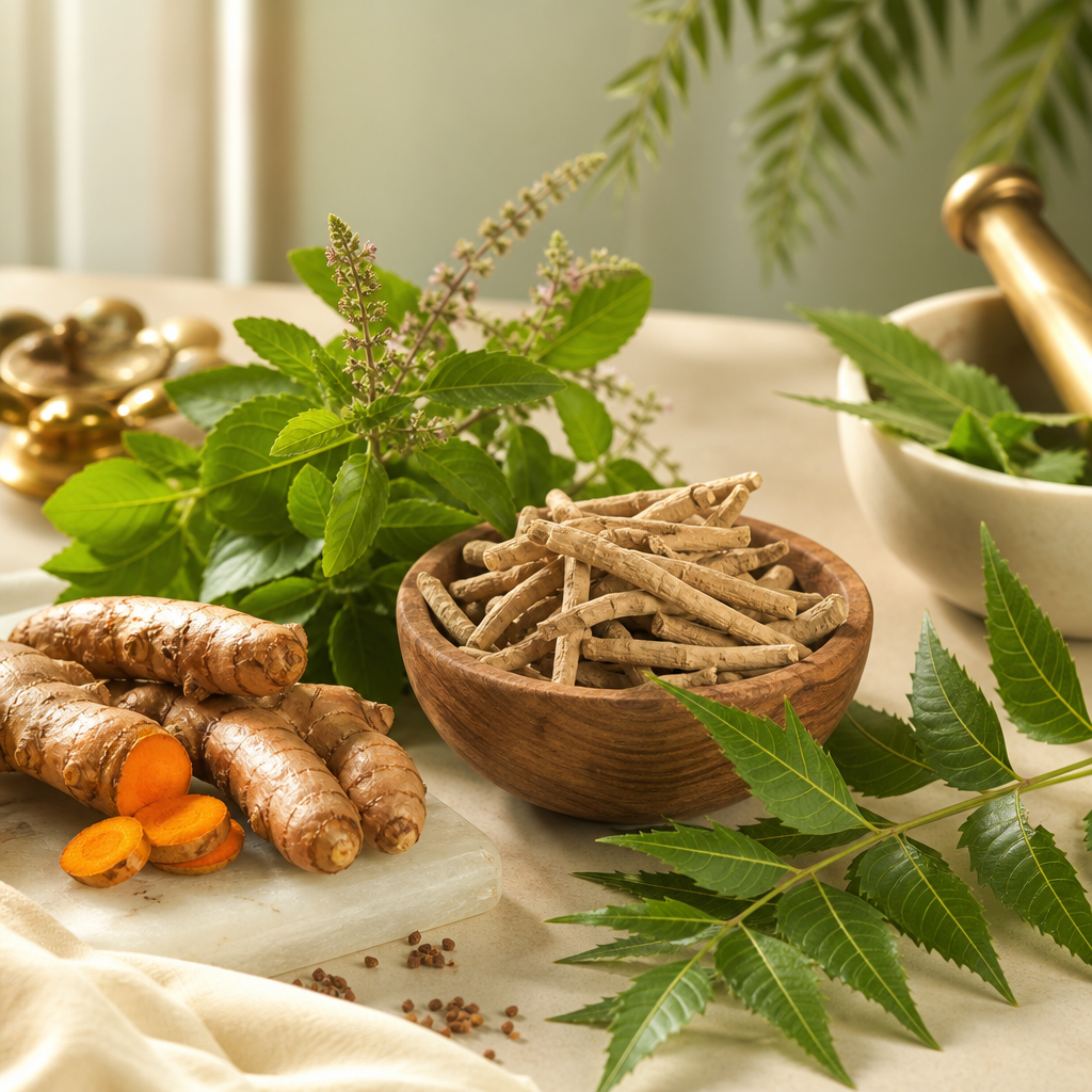 Organic Ayurvedic herbs